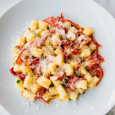 Spinasse Gnocchi and Peppers